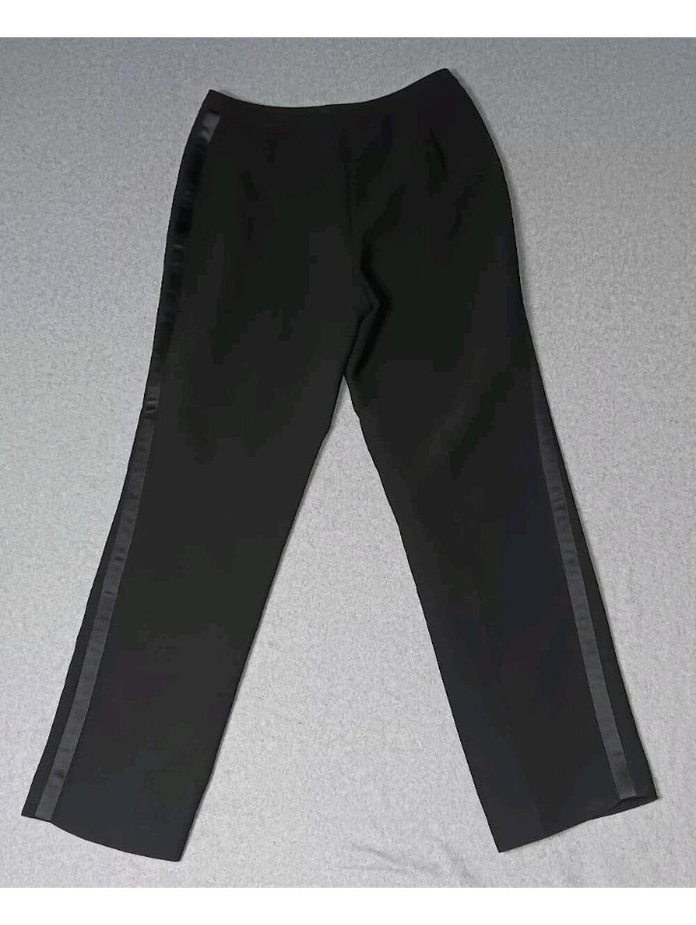 Dressbarn Slacks Dress Pants Womens Size 4 Black Business Casual Formal Zip Up - Picture 8 of 11